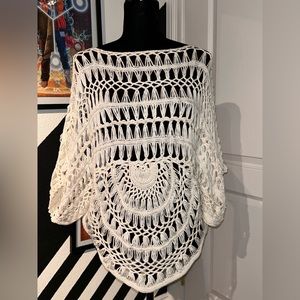 Metropark - White Crochet Top - Women’s Size Medium